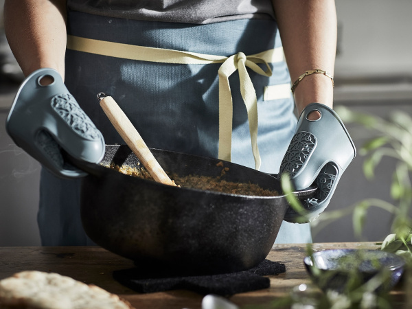 10464382 Варежка-прихватка, силикон/синий