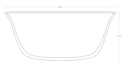 1205955 Сервировочная миска / салатник, 24 см
