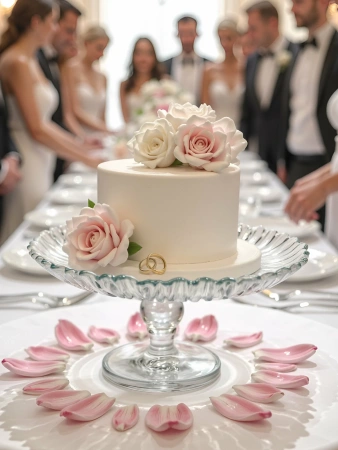 95832 Блюдо сервировочное на ножке, прозрачный, 31.5 см