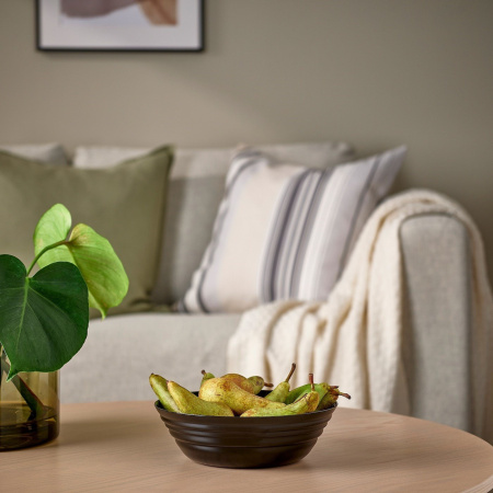 70563690 Сервировочная миска, черный, 22 см