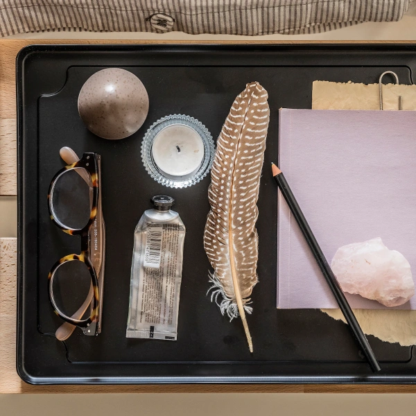 40498489 Поднос, черный, 25x33 см