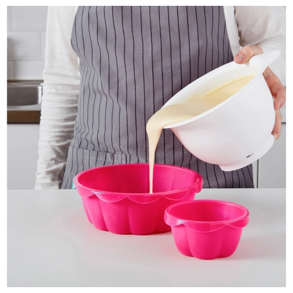 20374593 Форма д/выпечки, 2 предм, розовый