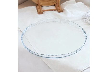 95198 Блюдо сервировочное с крышкой, прозрачный, 32 см