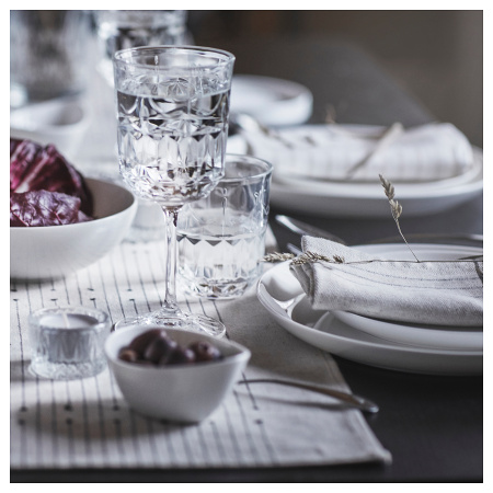 30542181 Подсвечник, прозрачное стекло/узор, 4 см, 3 шт