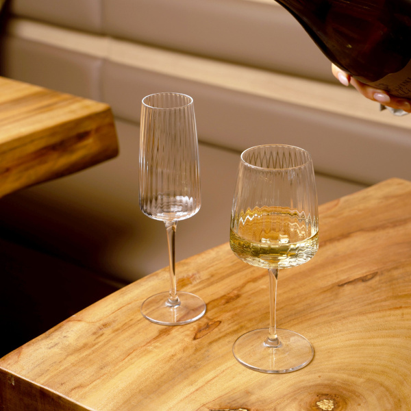 349789-4 Набор бокалов для вина, прозрачное стекло, 374 мл, 4 шт