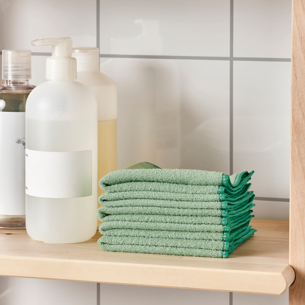 70476457 Салфетка кухонная, зеленый, 25x25 см