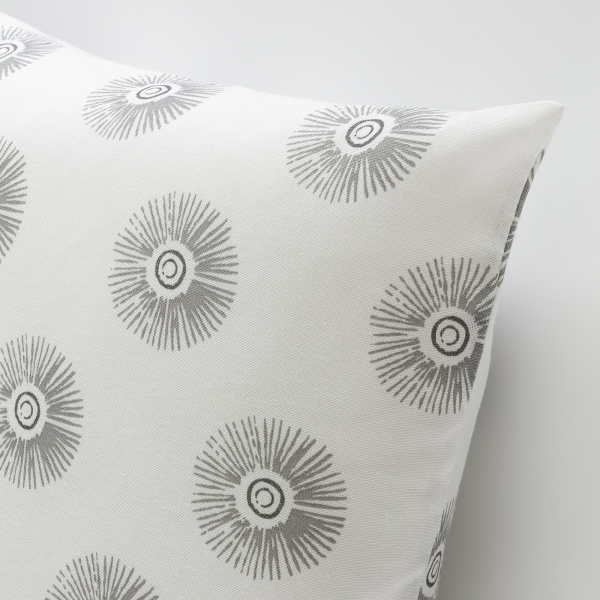 60507751 Чехол на подушку, серый, 50x50 см