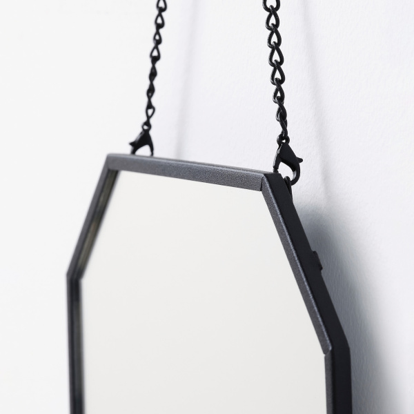 40538145 Зеркало, черный, 20x25 см