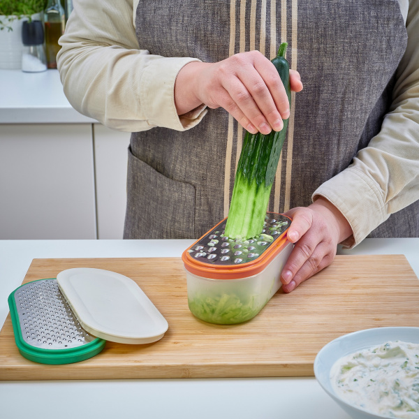 90529389 Терка с контейнером, 4 шт., разные цвета