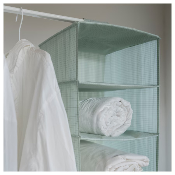 70527683 Модуль для хранения с 7 отделениями, светло-серо-зеленый, 30х30х90 см