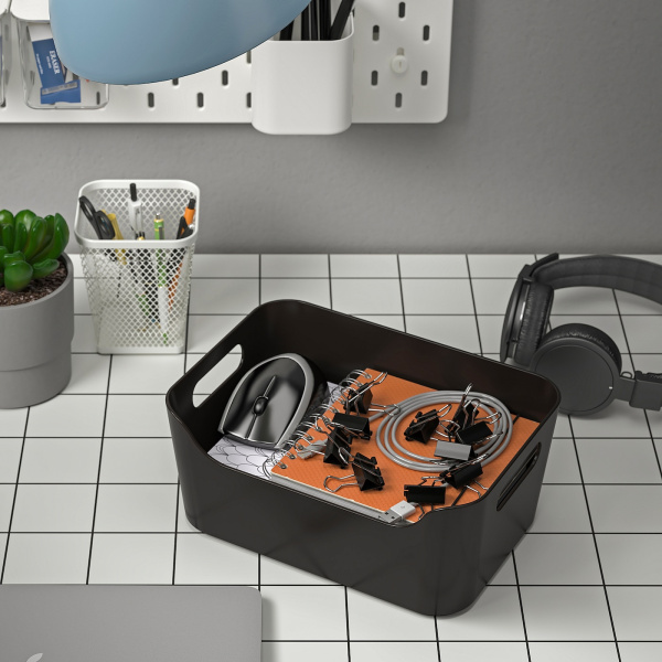 80504049 Контейнер, антрацит, 24x17 см