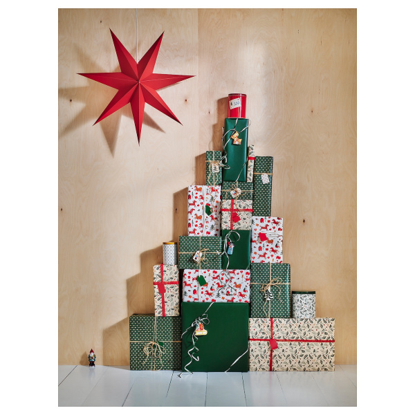 50555182 Рулон оберточной бумаги, кремовый рисунок с изображением животных, 3х0,7 м