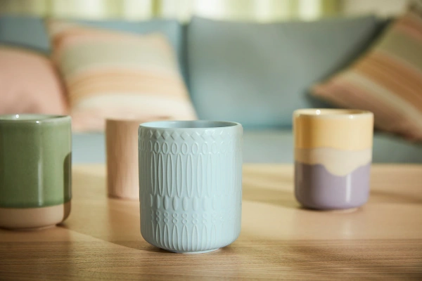 70508104 Ароматическая свеча в контейнере, Тубероза/розовый, 9 см