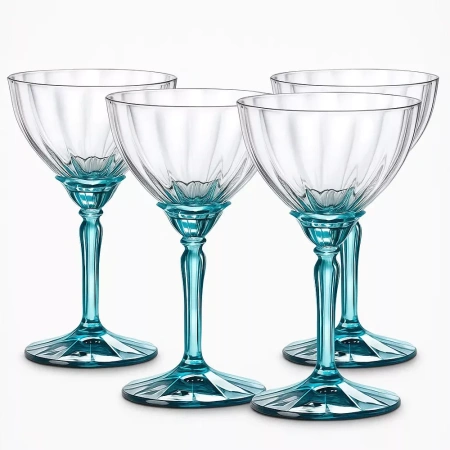 199420-4 Набор бокалов, прозрачное стекло, Lucent Blue, 240 мл, 4 шт