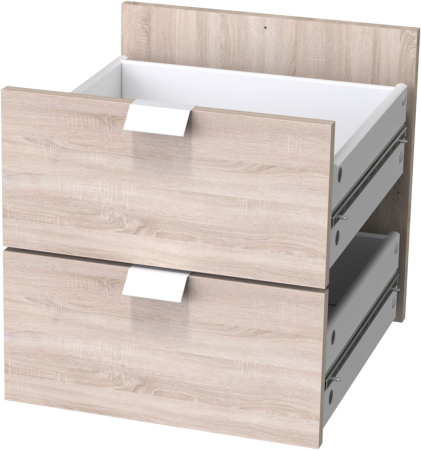 00708 Вставка с 2 ящиками, 33х33х37 см, дуб беленый