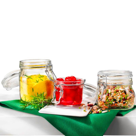 149210 Банка с крышкой, прозрачное стекло, 0.5 л