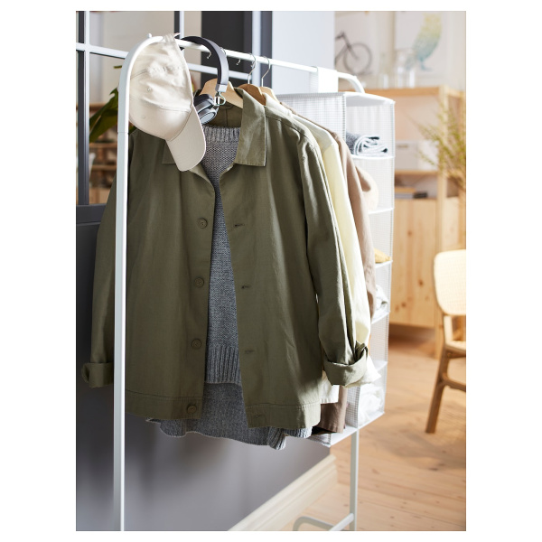 60179434 Напольная вешалка, белый, 99x152 см