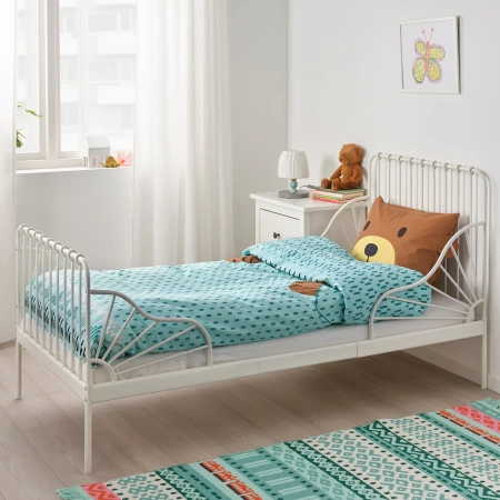 10455721 Пододеяльник и наволочка, медведь бирюзовый, 150x200/50x70 см