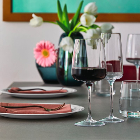 365748-6 Набор бокалов для вина, прозрачное стекло, 555 мл, 6 шт