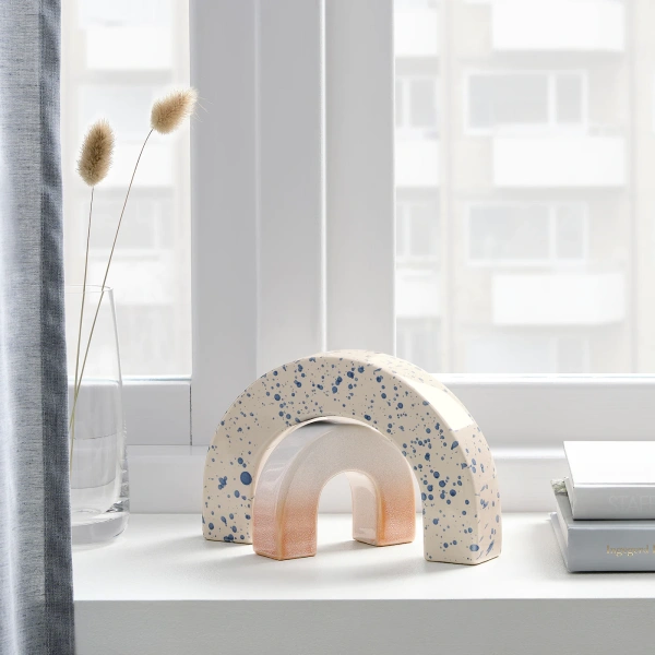 40500213 Набор украшений, 2шт, радуга с рисунком/синий розовый