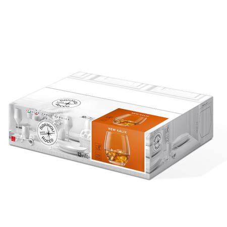 430110-12 Набор стаканов, прозрачное стекло, 380 мл, 12 шт