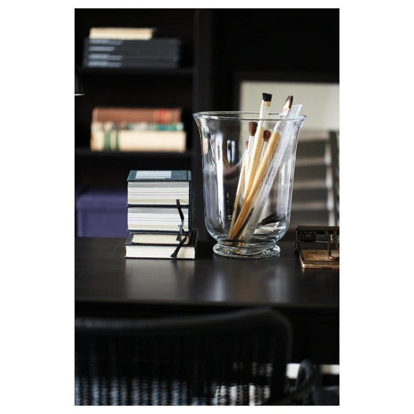 00380585 Ваза/фонарь, прозрачное стекло, 28 см