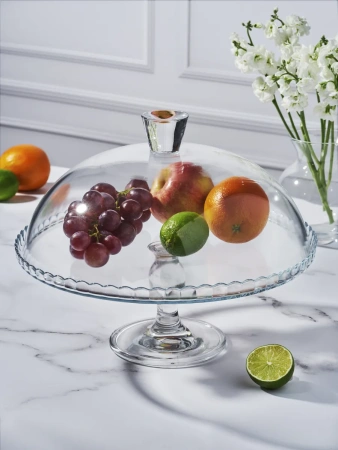 50020771 Блюдо сервировочное с крышкой на ножке, 32 см