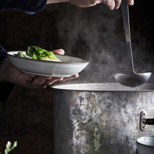 20457164 Тарелка глубокая, серый, 21 см, 4шт