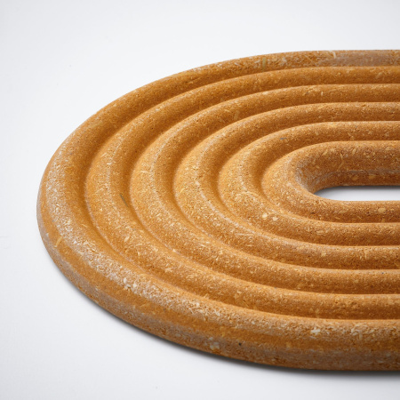 90611058 Подставка под горячее,овальный/коричневый/красный, 26х16 см, 2 шт