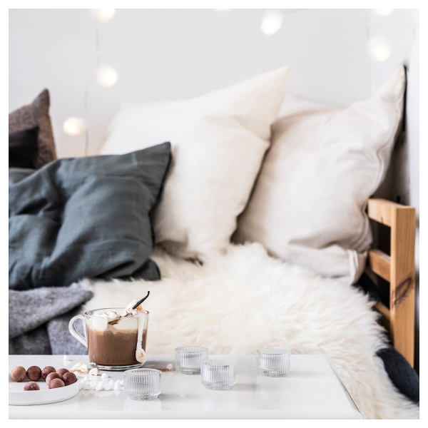 40533628 Свеча греющая ароматическая, ваниль/бледный серо-зеленый, 3,5 часа, 30 шт.