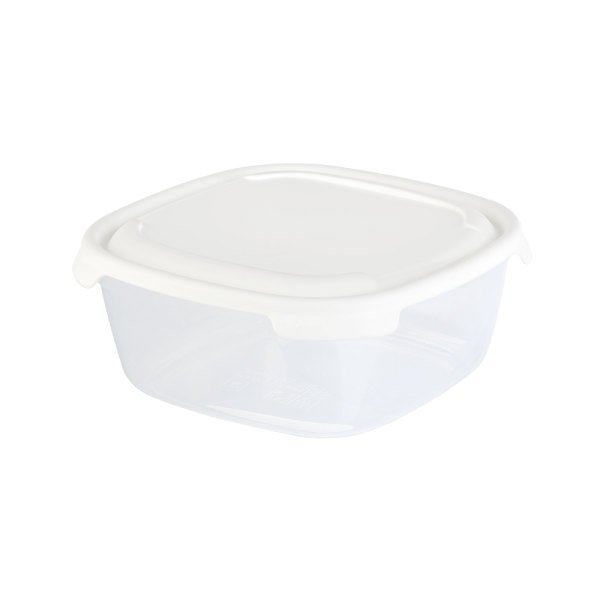 P1FP018 Контейнер пластиковый прямоугольный с крышкой, разноцветный, 2 л