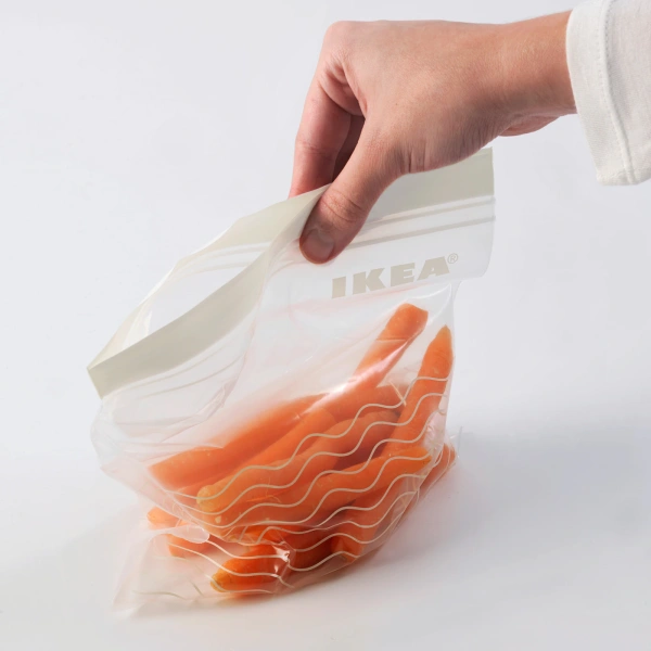 30339349 Пакет закрывающийся, желтый/белый, 50 шт.