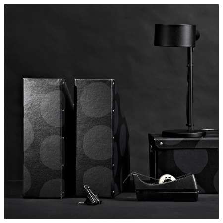 20595995 Подставка для журналов, узор круги / серый, 2 шт.