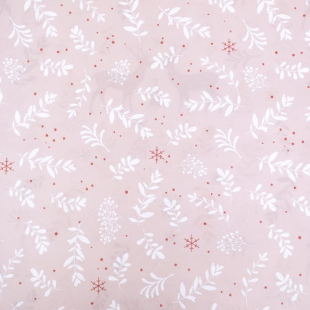 9047358 Бумага упаковочная глянцевая двусторонняя "Олени", 70 х 100 см