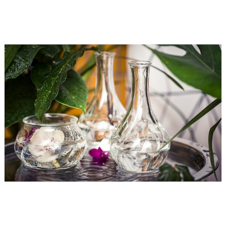 00338577 Ваза, прозрачное стекло, 17 см