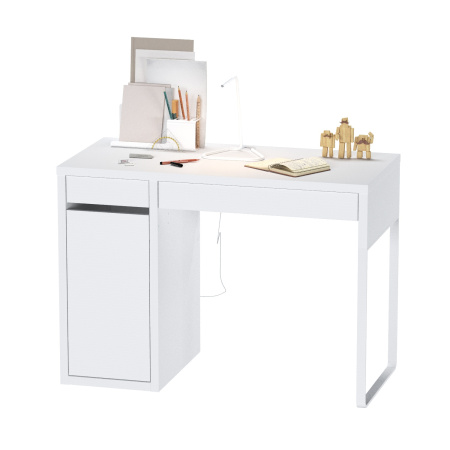 02375 Стол письменный, белый, 105x75x50 см