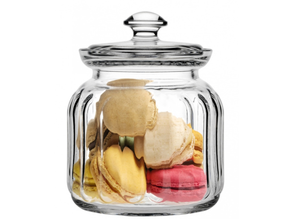 96374 Банка с крышкой, прозрачное стекло, 900 мл