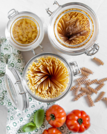 141380 Банка с крышкой, прозрачное стекло, 1.36 л