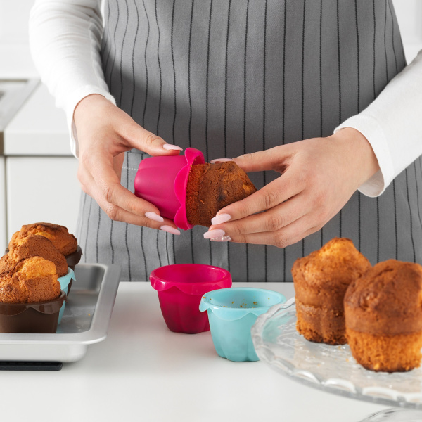 70393527 Формочка для выпечки, разные цвета, 6 шт.