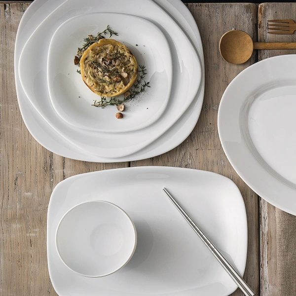 498880-6 Набор тарелок десертных, белый, 20х20 см, 6 шт