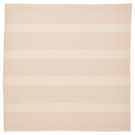 40559185 Скатерть, красно-бежевый/полоска, 150х150 см