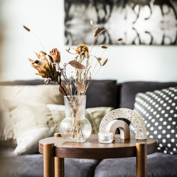 00470982 Подсвечник для греющей свечи, прозрач. стекло,3.5 см