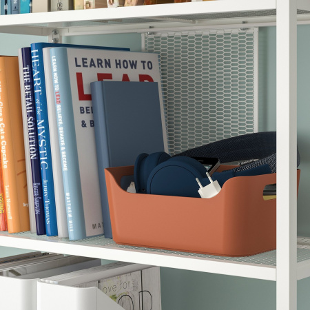 60610550 Контейнер, красно-коричневый, 24x17 см