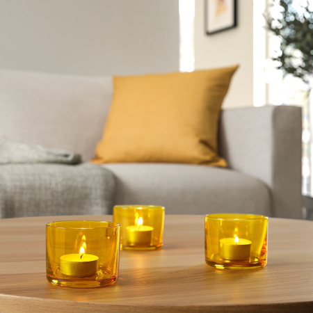 50563120 Подсвечник,  ярко-желтый, 6 см