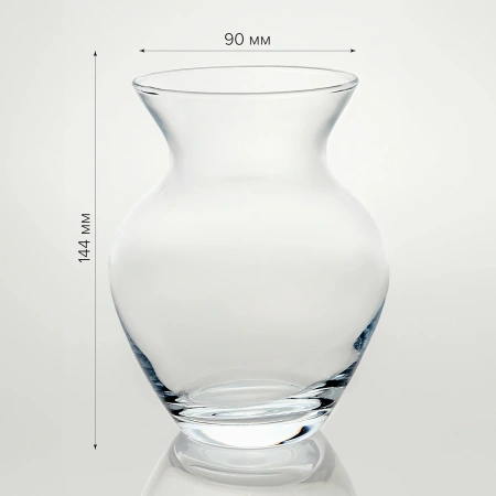 50048934 Ваза, прозрачный, 14,4 см