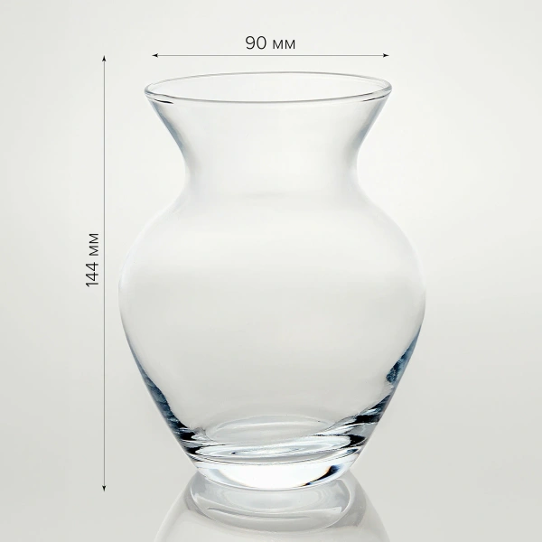 50048934 Ваза, прозрачный, 14,4 см