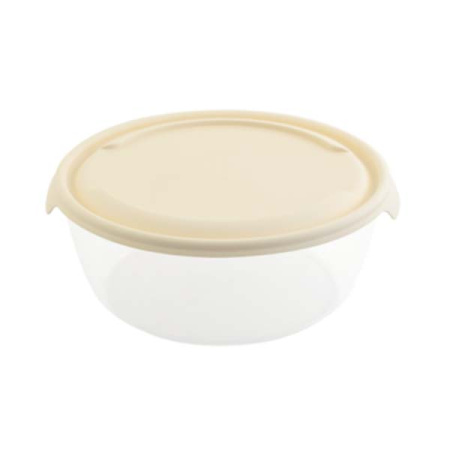 P1FO004 Контейнер пластиковый с крышкой, круглый, разноцветный, 2 л