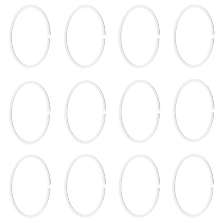 00466008 Кольца для шторы в ванную, белый, 12 шт.