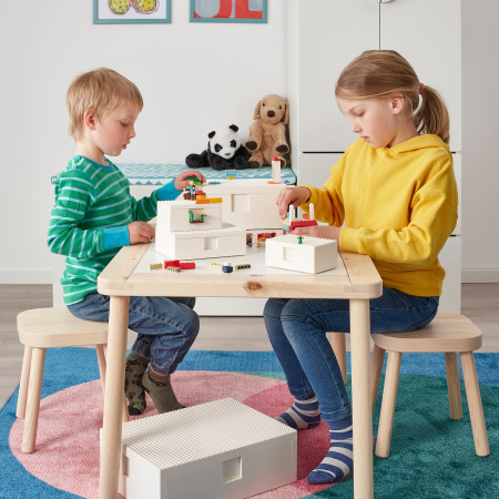 60453404 LEGO® контейнер с крышкой, 3 шт., белый