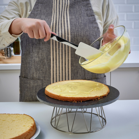 50527354 Скребок кулинарный, черный/белый